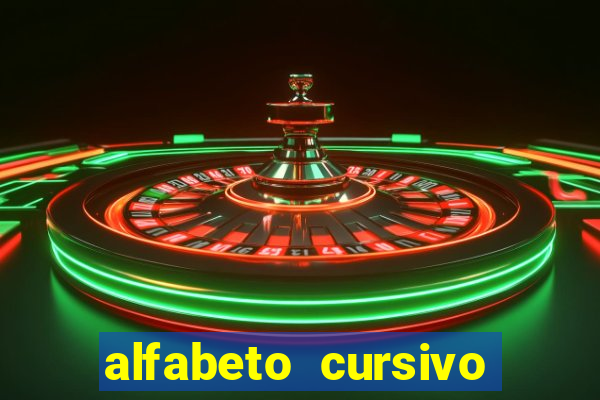 alfabeto cursivo pontilhado para imprimir pdf